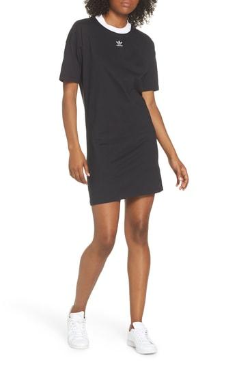 Women's Adidas Originals Trefoil T-shirt Dress, Size - Black