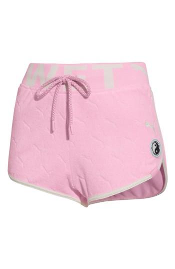 Women's Fenty Puma By Rihanna Terry Cloth Dolphin Shorts - Pink
