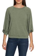 Women's 1.state Twist Knot Sleeve Crewneck Top, Size - Green