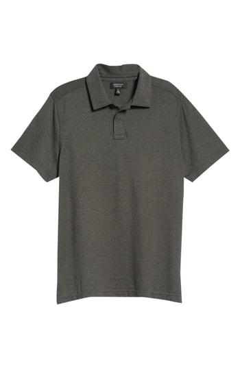 Men's Nordstrom Men's Shop Fit Polo, Size Small - Black
