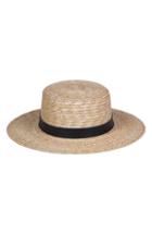 Women's Lack Of Color Spencer Leather Band Straw Hat - Brown