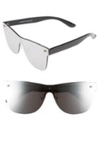 Women's A.j. Morgan Future 65mm Sunglasses - Silver/ Mirror