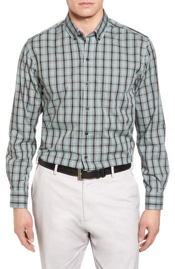 Men's Cutter & Buck Davis Non-iron Plaid Sport Shirt