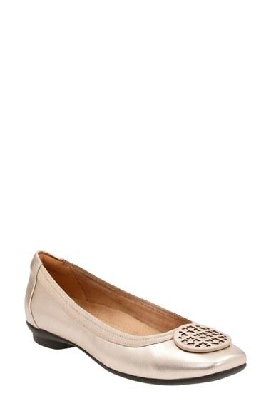 Women's Clarks 'candra Blush' Flat M - Metallic