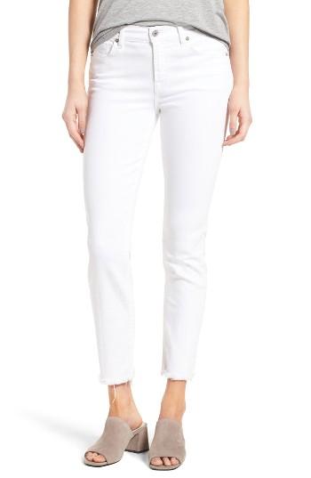 Women's 7 For All Mankind Roxanne Ankle Straight Leg Jeans - White