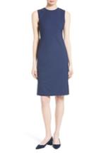 Women's Theory Eano Stretch Wool Sheath Dress - Blue