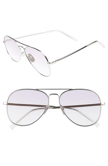 Women's Seafolly Noosa 55mm Metal Aviator Sunglasses - Silver