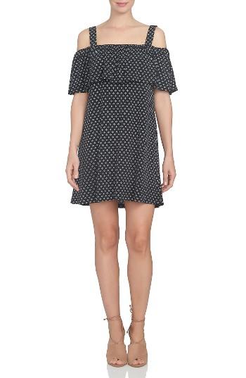 Women's Cece Ruffle Knit Off The Shoulder Dress