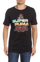 Men's Puma Super Puma Allover Graphic Fit T-shirt, Size Small - Black
