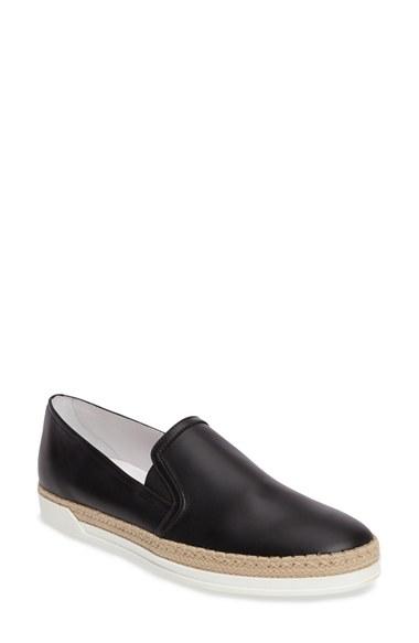 Women's Tod's Espadrille Flat Us / 34eu - Black