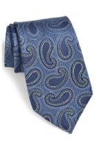 Men's Nordstrom Men's Shop Paisley Silk Tie, Size - Blue