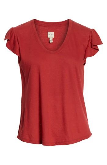 Women's La Vie Rebecca Taylor Flutter Sleeve Tee - Red