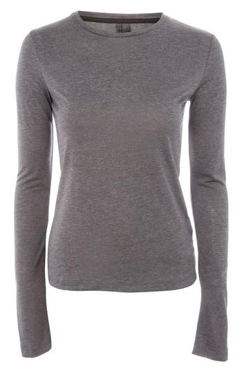 Women's Topshop Boutique Long Sleeve Tee Us (fits Like 0) - Grey