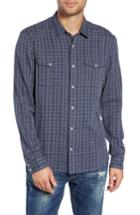 Men's John Varvatos Star Usa Regular Fit Double Pocket Sport Shirt - Blue