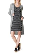 Women's Noppies Britt Long Maternity Cardigan, Size - Black