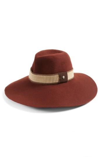 Women's Helen Kaminski Wide Brim Wool Felt Fedora -
