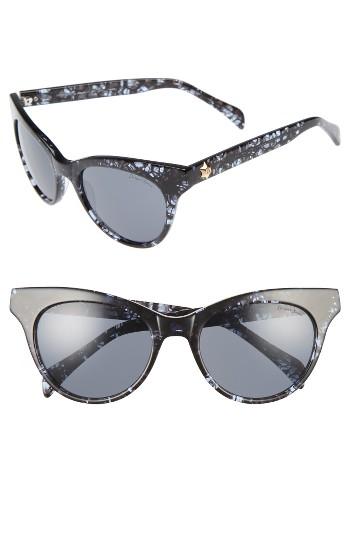 Women's Draper James 54mm Gradient Lens Cat Eye Sunglasses - Blue