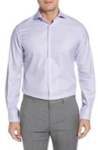 Men's Ike Behar Regular Fit Solid Dress Shirt .5 32/33 - Purple