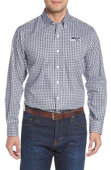 Men's Cutter & Buck Seattle Seahawks - League Fit Sport Shirt, Size Medium - Blue