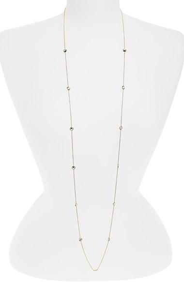 Women's Nadri Long Bezel Station Necklace