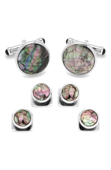 Men's Cufflinks, Inc. Mosaic Smoke Cuff Links