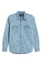 Women's Lucky Brand Western Paisley Print Denim Shirt
