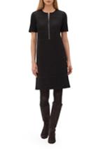 Women's Lafayette 148 New York Demi Zip Front Dress - Black