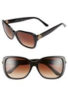 Women's Tory Burch 55mm Square Sunglasses - Black