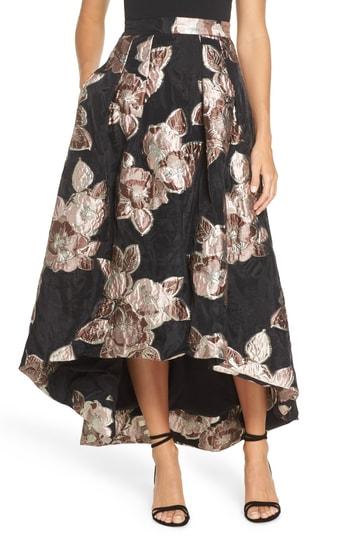 Women's Eliza J Jacquard High/low Ball Skirt - Black