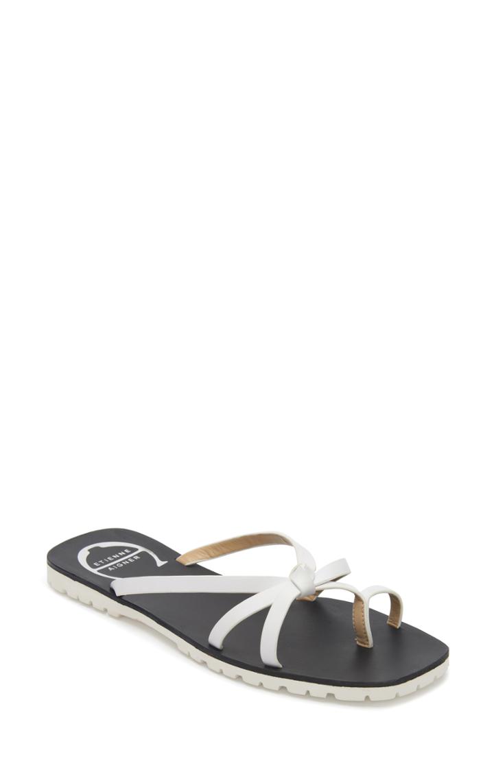 Women's Etienne Aigner Malta Slide Sandal .5 M - White