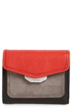 Women's Rag & Bone Field Colorblock Leather French Wallet - Black