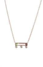 Women's Mociun Watermelon Tourmaline & Diamond Necklace (nordstrom Exclusive)