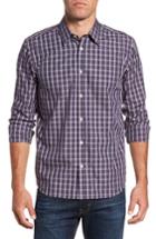 Men's Jeremy Argyle Regular Fit Plaid Sport Shirt - Burgundy