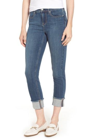 Women's Curves 360 By Nydj Boost Raw Cuff Skinny Jeans