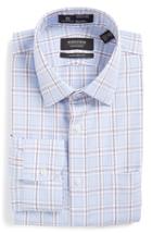 Men's Nordstrom Men's Shop Smartcare(tm) Traditional Fit Plaid Dress Shirt .5 34 - Purple