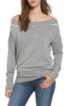 Women's Stateside Off The Shoulder Fleece Sweatshirt - Grey