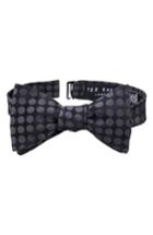 Men's Ted Baker London Double Dots Silk Bow Tie, Size - Grey