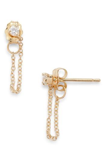 Women's Zoe Chicco Diamond Chain Stud Earrings