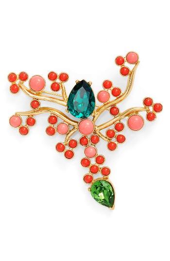 Women's Oscar De La Renta Vine Brooch