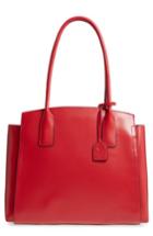 Lodis Zola Leather Tote - Red