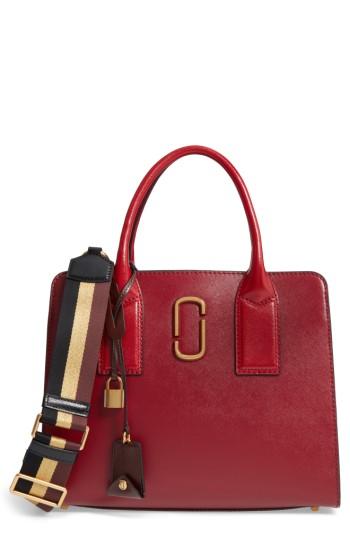 Marc Jacobs Big Shot Leather Tote - Burgundy