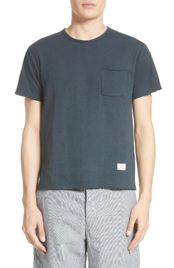 Men's Rag & Bone Raw Edge T-shirt - Blue