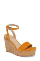 Women's Charles By Charles David Lilla Platform Wedge Sandal .5 M - Orange