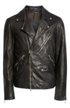 Men's Allsaints Holt Slim Fit Leather Biker Jacket