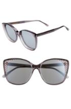Women's Bottega Veneta 54mm Sunglasses - Grey