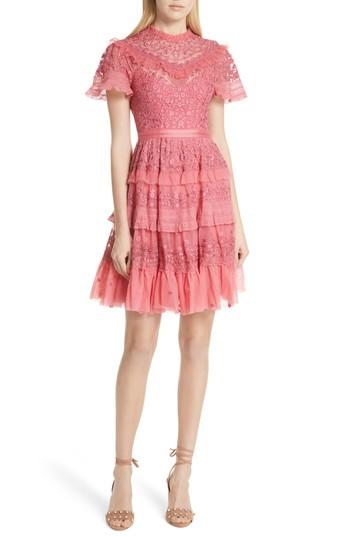 Women's Needle & Thread Iris Fit & Flare Dress - Pink