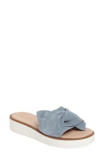 Women's Seychelles Coast Knotted Slide Sandal .5 M - Blue
