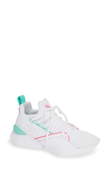 Women's Puma Muse Maia Utility Sneaker M - White