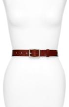 Women's B-low The Belt Mini Ana Python Embossed Belt - White