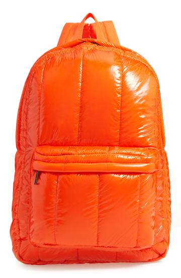 Jane & Berry Quilted Puffer Backpack - Orange